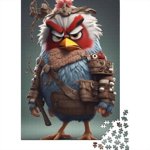 1000-teiliges Puzzle mit Tierkunst und Vögeln für Erwachsene und Teenager. Holzpuzzles für Familienspaß und Spieleabende. 1000 Teile (38 x 26 cm) von TBDUEPS