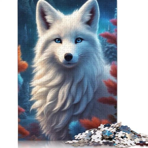 1000-teiliges Puzzle mit Tiermotiv, Fuchs, für Erwachsene und Teenager, Holzpuzzle, Lernspiel, Herausforderung, Spielzeug, Geburtstagsgeschenke, 1000 Stück (75 x 50 cm) von TBDUEPS
