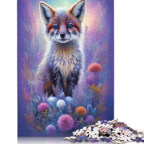 1000-teiliges Puzzle mit Tiermotiven und Fuchsmotiv, für Erwachsene, Puzzle, Puzzle für Erwachsene, ab 14 Jahren, 1000 Teile (75 x 50 cm) von TBDUEPS