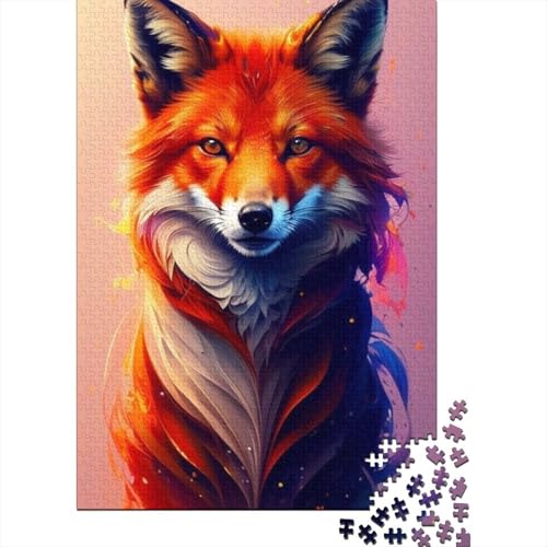 1000-teiliges Puzzle mit Tiermotiven und Fuchsmotiv, für Erwachsene und Teenager, Lernspiele für Zuhause, DIY-Spielzeug, 1000 Stück (38 x 26 cm) von TBDUEPS