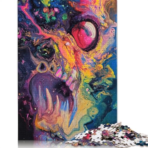1000-teiliges Puzzle mit bunten Ölgemälden für Erwachsene und Teenager, Holzpuzzle, 1000 Teile (75 x 50 cm) von TBDUEPS