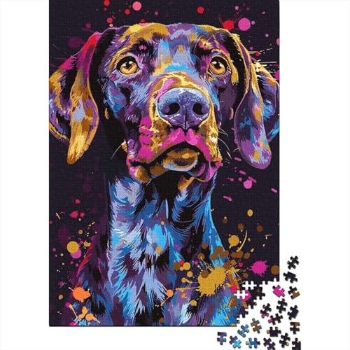1000-teiliges Puzzle mit dem Motiv „Deutscher Kurzhaar-Vorstehhund“ für Erwachsene und Jugendliche, Lernspiele für Zuhause, DIY-Spielzeug, 1000 Teile (38 x 26 cm) von TBDUEPS