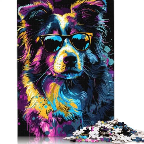 1000-teiliges Puzzle zum Thema Australian Cattle Dog Art für Erwachsene, Puzzle für Erwachsene, Alter 14+, 1000 Teile (75 x 50 cm) von TBDUEPS