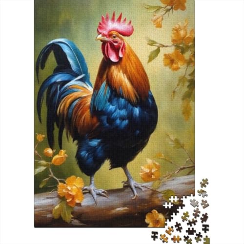 1000-teiliges Tierkunst-Vogel-Puzzle für Erwachsene, Holzpuzzles, Puzzles für Erwachsene, Lernspiel, Herausforderungsspielzeug, 1000 Stück (38 x 26 cm) von TBDUEPS
