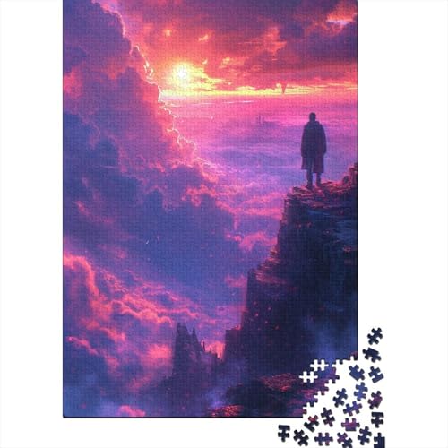 1000-teiliges Traumlandschafts-Puzzle für Erwachsene, Holzpuzzle, Lernspiel für Erwachsene Teenager, 1000 Teile (38 x 26 cm) von TBDUEPS