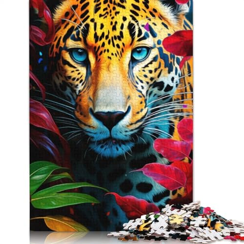 1000-teiliges Wildleoparden-Puzzle für Erwachsene, Puzzle für Erwachsene und Jugendliche ab 12 Jahren, 1000 Teile (75 x 50 cm) < von TBDUEPS