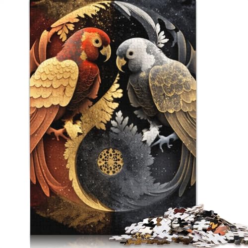 1000-teiliges Yin-Yang-Kunst-Puzzle für Erwachsene, Holzpuzzle für Erwachsene und Jugendliche, Lernpuzzle, 1000 Teile (75 x 50 cm) von TBDUEPS
