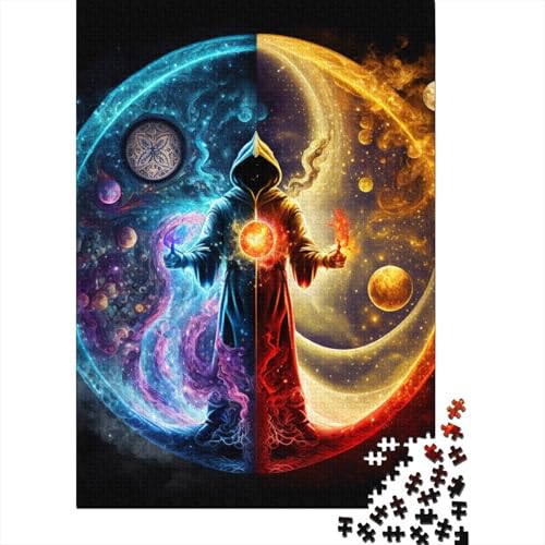1000-teiliges Yin-Yang-Kunst-Puzzle für Erwachsene, Puzzle, Erwachsenen-Puzzle, Heimdekoration, Puzzle-Spielzeug, 1000 Stück (38 x 26 cm) von TBDUEPS