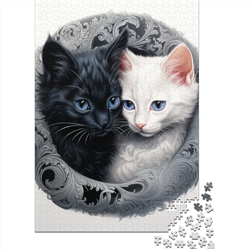 1000-teiliges Yin-Yang-Kunst-Puzzle für Erwachsene, Puzzle, Puzzle für Erwachsene, einzigartige Heimdekoration und Geschenke, 1000 Teile (38 x 26 cm) von TBDUEPS