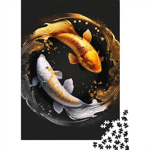 1000-teiliges Yin-Yang-Kunst-Puzzle für Erwachsene, Puzzle für Erwachsene, Alter 14+, 1000 Teile (38 x 26 cm) von TBDUEPS
