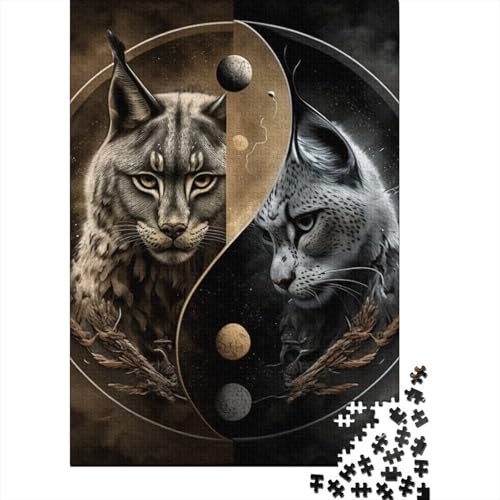 1000-teiliges Yin-Yang-Kunst-Puzzle für Erwachsene, Puzzle für Erwachsene, Alter 14+, 1000 Teile (38 x 26 cm) von TBDUEPS