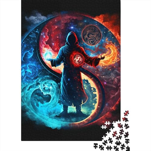 1000-teiliges Yin-Yang-Kunst-Puzzle für Erwachsene, Puzzles, Lernspielzeug, 1000 Stück (38 x 26 cm) von TBDUEPS