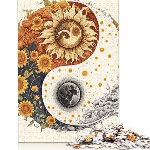 1000-teiliges Yin-Yang-Kunst-Puzzle für Erwachsene und Teenager, 1000 Teile (75 x 50 cm) von TBDUEPS