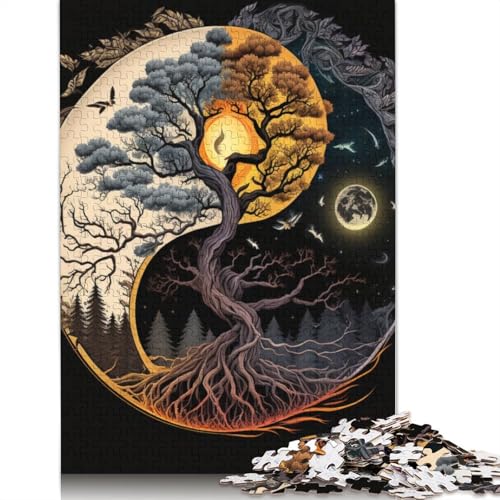1000-teiliges Yin-Yang-Kunst-Puzzle für Erwachsene und Teenager, 1000 Teile (75 x 50 cm) von TBDUEPS