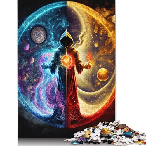 1000-teiliges Yin-Yang-Kunst-Puzzle für Erwachsene und Teenager, Holzpuzzle, 1000 Teile (75 x 50 cm) von TBDUEPS