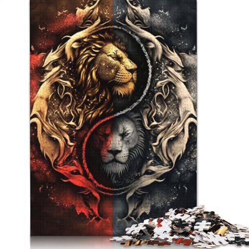 1000-teiliges Yin-Yang-Kunst-Puzzle für Erwachsene und Teenager, Lernspiele für zu Hause, DIY-Spielzeug, 1000 Stück (75 x 50 cm) von TBDUEPS
