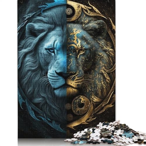 1000-teiliges Yin-Yang-Kunst-Puzzle für Erwachsene und Teenager. Holzpuzzles für Familienspaß und Spieleabende. 1000 Teile (75 x 50 cm) von TBDUEPS