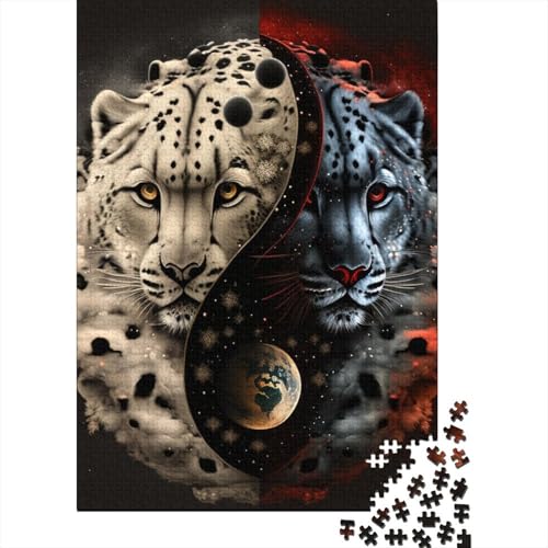 1000-teiliges Yin-Yang-Kunst-Puzzle für Erwachsene und Teenager. Puzzle für Familienspaß und Spieleabende. 1000 Teile (38 x 26 cm) von TBDUEPS
