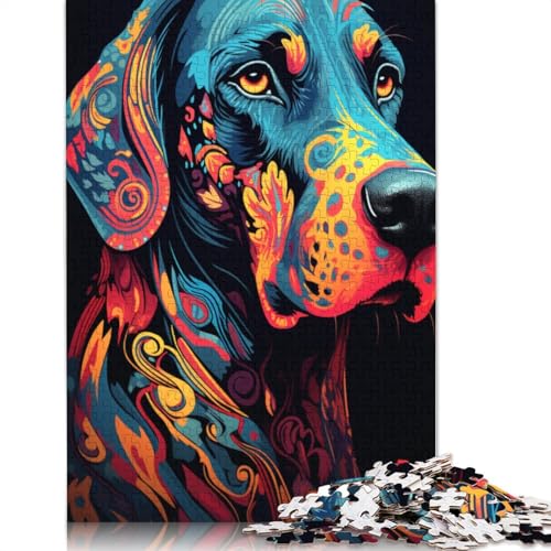 1000-teiliges buntes Beagle-Puzzle für Erwachsene und Teenager, 1000 Teile (75 x 50 cm) von TBDUEPS