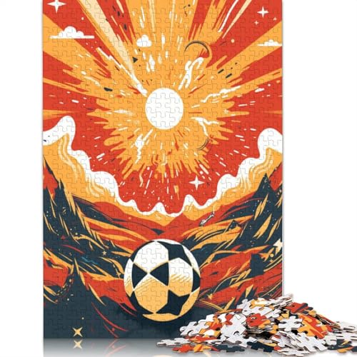 1000-teiliges buntes Fußball-Puzzle für Erwachsene, Puzzles, Lernspielzeug, 1000 Stück (75 x 50 cm) von TBDUEPS