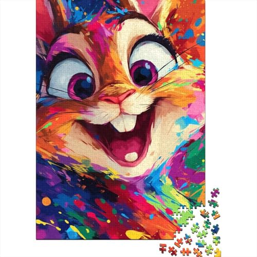 1000-teiliges buntes Löwenkunst-Puzzle für Erwachsene, Holzpuzzle, Puzzles für Erwachsene, 1000 Stück (38 x 26 cm) von TBDUEPS