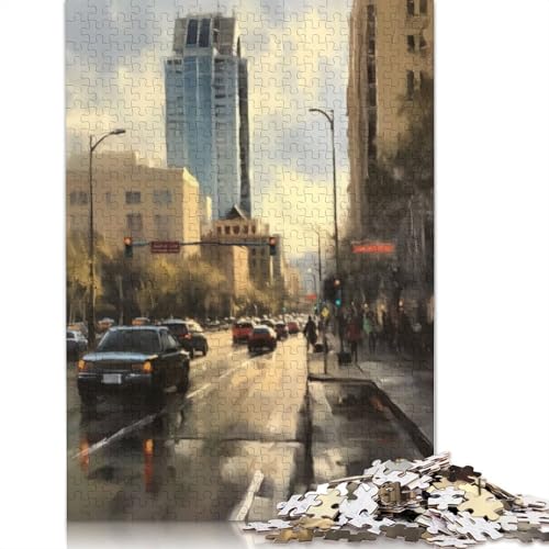1500 Teile Austin Art USA für Erwachsene, schwierige Holzpuzzles, Puzzles für Erwachsene, Lernspiel, Herausforderungsspielzeug, 1500 Teile (85 x 57 cm) von TBDUEPS