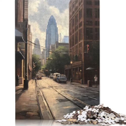 1500-teiliges Charlotte Art USA-Puzzle für Erwachsene, Holzpuzzles für & Teenager, Familienunterhaltungsspielzeug, 1500 Teile (85 x 57 cm) von TBDUEPS