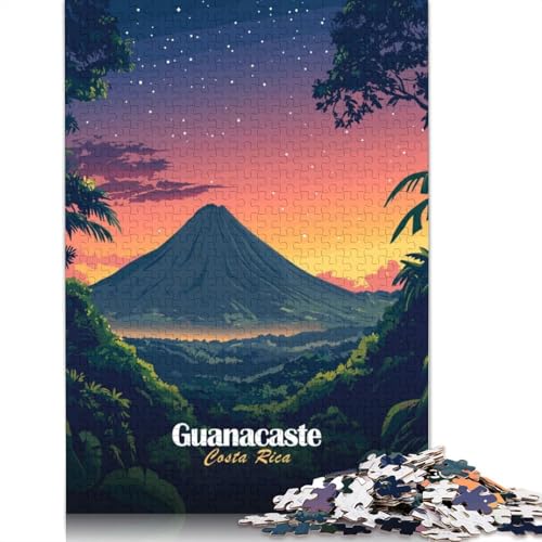1500-teiliges Guanacaste Costa Rica Sonnenuntergang-Puzzle für Erwachsene, Puzzle, Puzzles für Erwachsene, Lernspielzeug, 1500 Stück (85 x 57 cm) von TBDUEPS