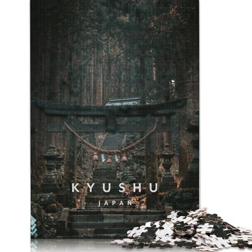 1500-teiliges Kyushu-Japan-Puzzle für Erwachsene, Holzpuzzle für Erwachsene und Jugendliche, Lernspielzeug, 1500 Teile (85 x 57 cm) von TBDUEPS