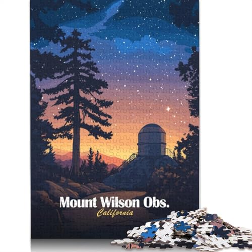 1500-teiliges Mount Wilson Observatory-Puzzle für Erwachsene, Puzzle für Erwachsene und Jugendliche, Lernspiel, 1500 Teile (85 x 57 cm) von TBDUEPS