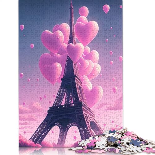 1500-teiliges Pariser Ölgemälde für Erwachsene, schwierige Holzpuzzles, Puzzles für Erwachsene, Lernspiel, Herausforderungsspielzeug, 1500 Stück (85 x 57 cm) von TBDUEPS