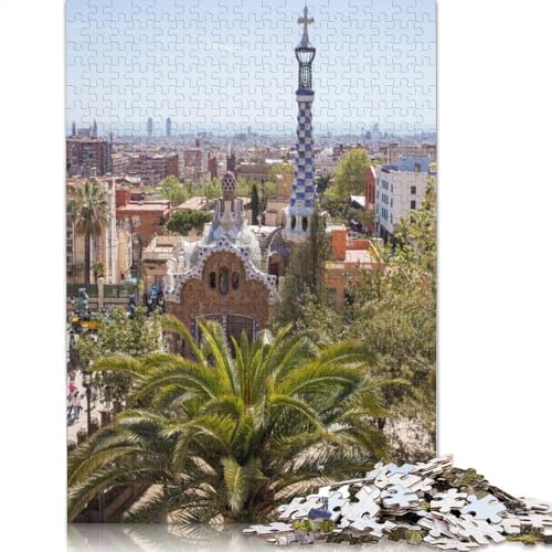 1500-teiliges Park Güell-Architektur-Puzzle für Erwachsene und Jugendliche. Puzzles für Erwachsene, Puzzles für Erwachsene und Jugendliche. 1500 Teile (85 x 57 cm) von TBDUEPS