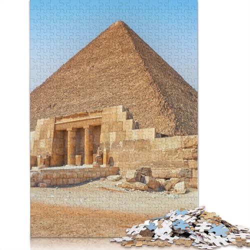 1500-teiliges Poster-Puzzle mit der Großen Pyramide von Gizeh, Puzzle für Erwachsene, Holzpuzzle für Erwachsene und Teenager, Puzzlegeschenke, 1500 Teile (85 x 57 cm) von TBDUEPS