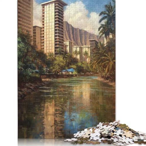 1500-teiliges Puzzle „Honolulu Charm USA“ für Erwachsene und Teenager. Puzzles für Erwachsene und Teenager, ab 14 Jahren. 1500 Teile (85 x 57 cm) von TBDUEPS