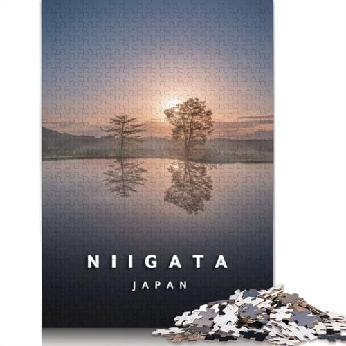 1500-teiliges Puzzle „Niigata-Reisfelder“ für Erwachsene und Jugendliche. Holzpuzzle für Erwachsene, Lernspiel, Herausforderungsspielzeug, 1500 Teile (85 x 57 cm) von TBDUEPS