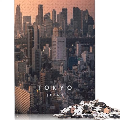 1500-teiliges Puzzle „Tokio, Japan“ für Erwachsene Teenager. Holzpuzzle für Erwachsene, Lernspiel, Herausforderungsspielzeug, 1500 Teile (85 x 57 cm) von TBDUEPS
