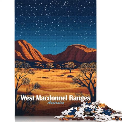 1500-teiliges Puzzle „West MacDonnell Ranges, Australien“ für Erwachsene Teenager. Puzzles für Erwachsene, ab 14 Jahren. 1500 Teile (85 x 57 cm) von TBDUEPS