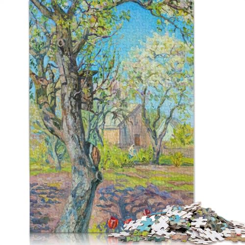 1500-teiliges Puzzle „Wildblumenfeld im Morgengrauen“ für Erwachsene Teenager. Holzpuzzle für Erwachsene, Lernspiel, Herausforderungsspielzeug, 1500 Teile (85 x 57 cm) von TBDUEPS