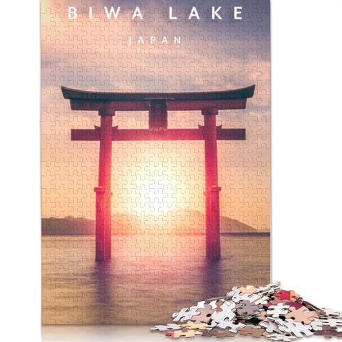 1500-teiliges Puzzle für Erwachsene mit dem Biwa-See in Japan, Puzzle, Puzzles für Erwachsene, Lernspielzeug, 1500 Teile (85 x 57 cm) von TBDUEPS