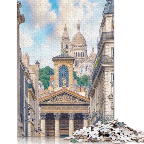 1500-teiliges Rue-Laffitte-Poster-Puzzle für Erwachsene, Holzpuzzles für & Teenager, Familienunterhaltungsspielzeug, 1500 Teile (85 x 57 cm) von TBDUEPS