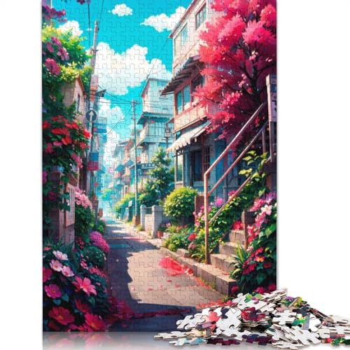 520 Teile „In der Nähe des Bahnhofs“ für Erwachsene, schwierige Holzpuzzles, Puzzles für Erwachsene, Lernspiel, Herausforderungsspielzeug, 520 Stück (52 x 38 cm) von TBDUEPS