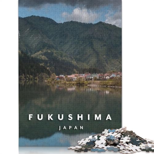 520-teiliges Fukushima-See-Puzzle für Erwachsene, Holzpuzzles für Erwachsene und Jugendliche ab 12 Jahren, 520 Teile (52 x 38 cm) von TBDUEPS