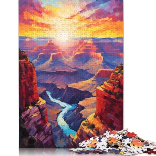 520-teiliges Grand Canyon-Wunder für Erwachsene, schwierige Holzpuzzles, Puzzles für Erwachsene, Lernspiel, Herausforderungsspielzeug, 520 Stück (52 x 38 cm) von TBDUEPS