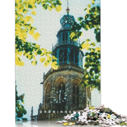 520-teiliges Groningen-Puzzle für Erwachsene und Teenager, Holzpuzzles für Erwachsene, Heimdekoration, Puzzlespielzeug, 520 Stück (52 x 38 cm) von TBDUEPS