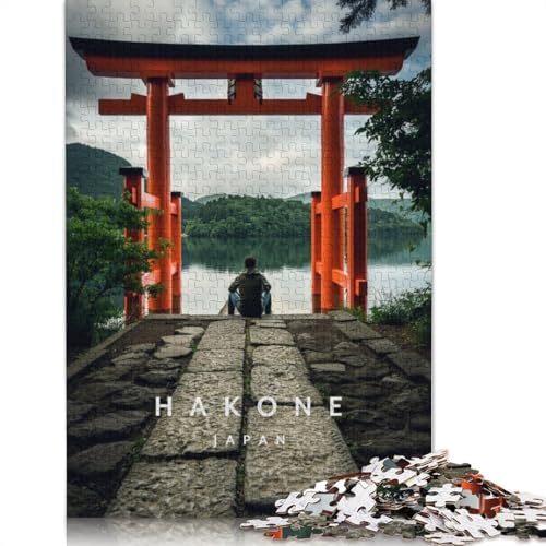 520-teiliges Hakone-Schrein, Japan, für Erwachsene, schwierige Puzzles, Puzzles für Erwachsene, Lernspiel, Herausforderungsspielzeug, 520 Stück (52 x 38 cm) von TBDUEPS