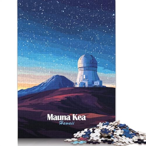 520-teiliges Mauna-Kea-Observatorium für Erwachsene, schwierige Holzpuzzles, Puzzles für Erwachsene, Lernspiel, Herausforderungsspielzeug, 520 Stück (52 x 38 cm) von TBDUEPS