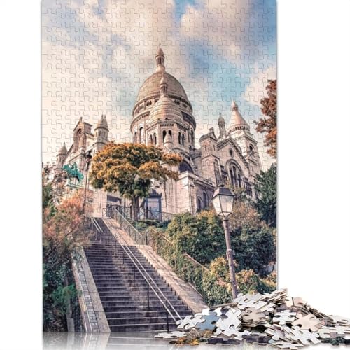 520-teiliges Montmartre-Poster-Puzzle für Erwachsene, Teenager, Puzzles, Holzpuzzles, Familienaktivität, Puzzles, 520 Stück (52 x 38 cm) von TBDUEPS
