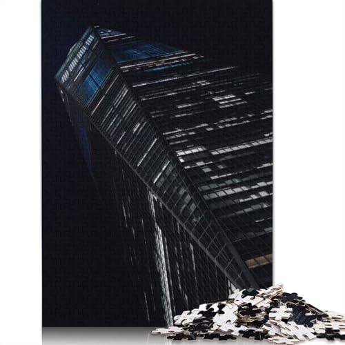 520-teiliges One World Trade Center für Erwachsene, schwierige Holzpuzzles, Puzzles für Erwachsene, Lernspiel, Herausforderungsspielzeug, 520 Stück (52 x 38 cm) von TBDUEPS