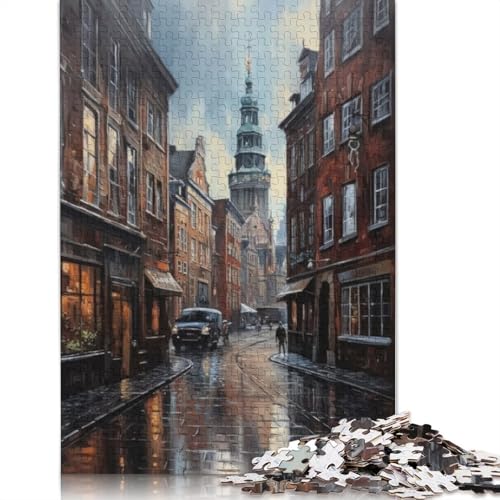 520-teiliges Puzzle „Kopenhagen Art Denmark“ für Erwachsene und Teenager, Puzzle für Erwachsene, Lernspiel für Erwachsene, 520 Teile (52 x 38 cm) von TBDUEPS