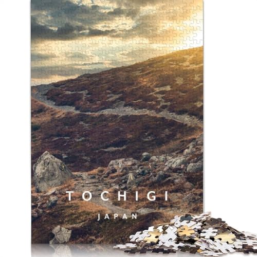 520-teiliges Puzzle „Sonnenuntergang in der Gegend von Tochigi“ für Erwachsene, schwierige Puzzles aus Holz für Teenager, Geschenke, Heimdekoration, Puzzlespielzeug, 520 Teile (52 x 38 cm) von TBDUEPS